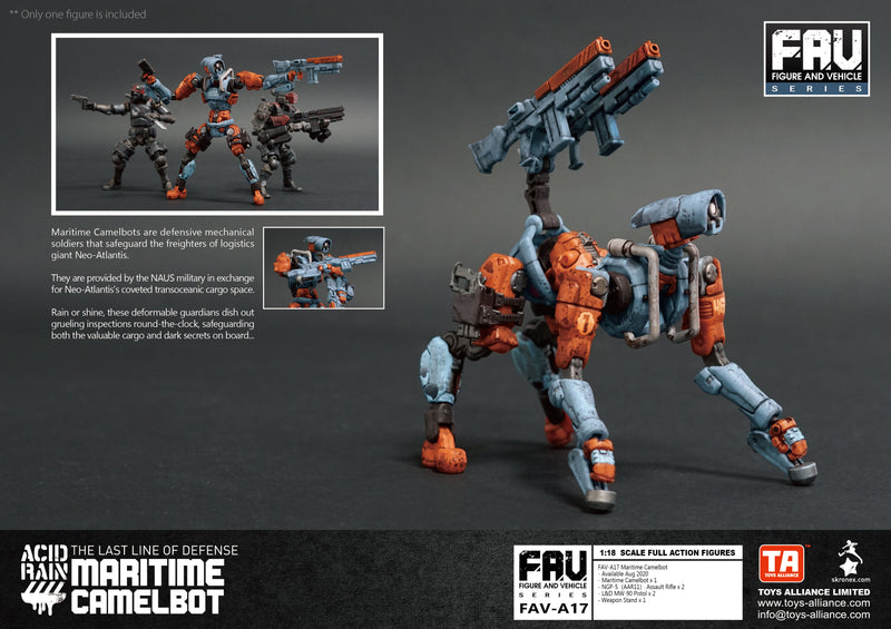 ACID RAIN TOYS ALLIANCE LIMITED 1/18 SCALE MARITIME CAMELBOT FAV-A17