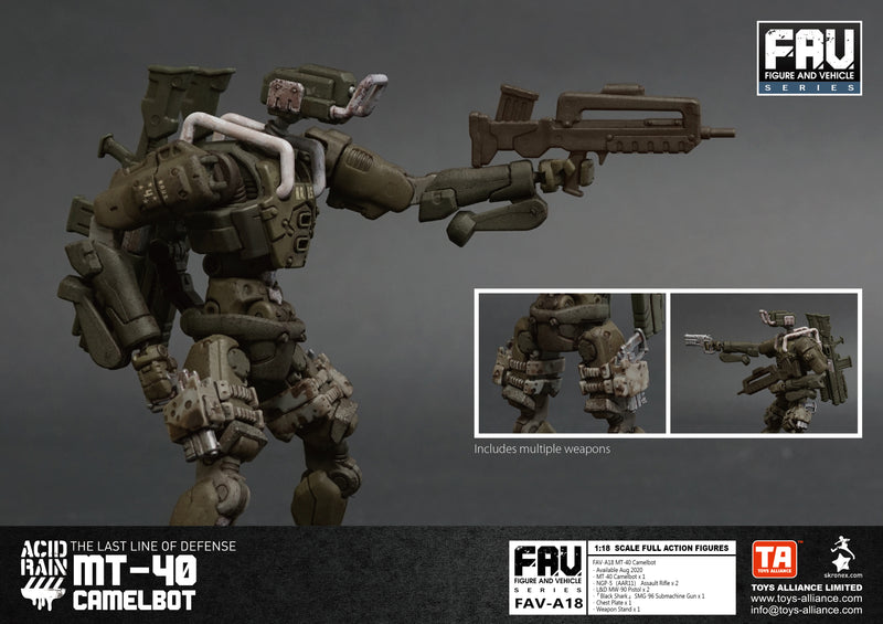 ACID RAIN TOYS ALLIANCE LIMITED 1/18 SCALE MT-40 CAMELBOT FAV-A18