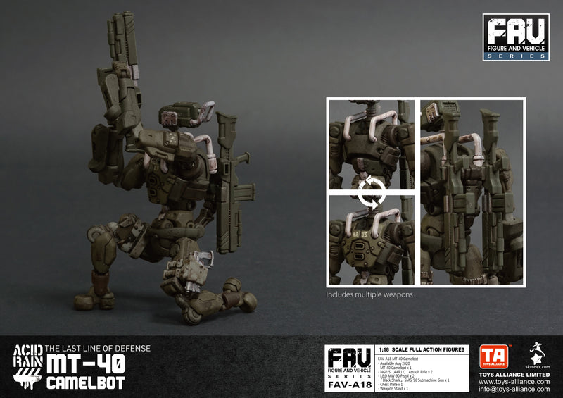 ACID RAIN TOYS ALLIANCE LIMITED 1/18 SCALE MT-40 CAMELBOT FAV-A18