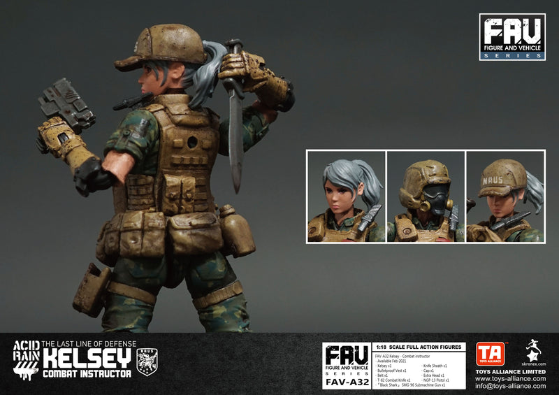 ACID RAIN TOYS ALLIANCE LIMITED 1/18 SCALE FAV-A32 KELSEY COMBAT INSTRUCTOR