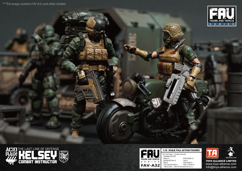 ACID RAIN TOYS ALLIANCE LIMITED 1/18 SCALE FAV-A32 KELSEY COMBAT INSTRUCTOR