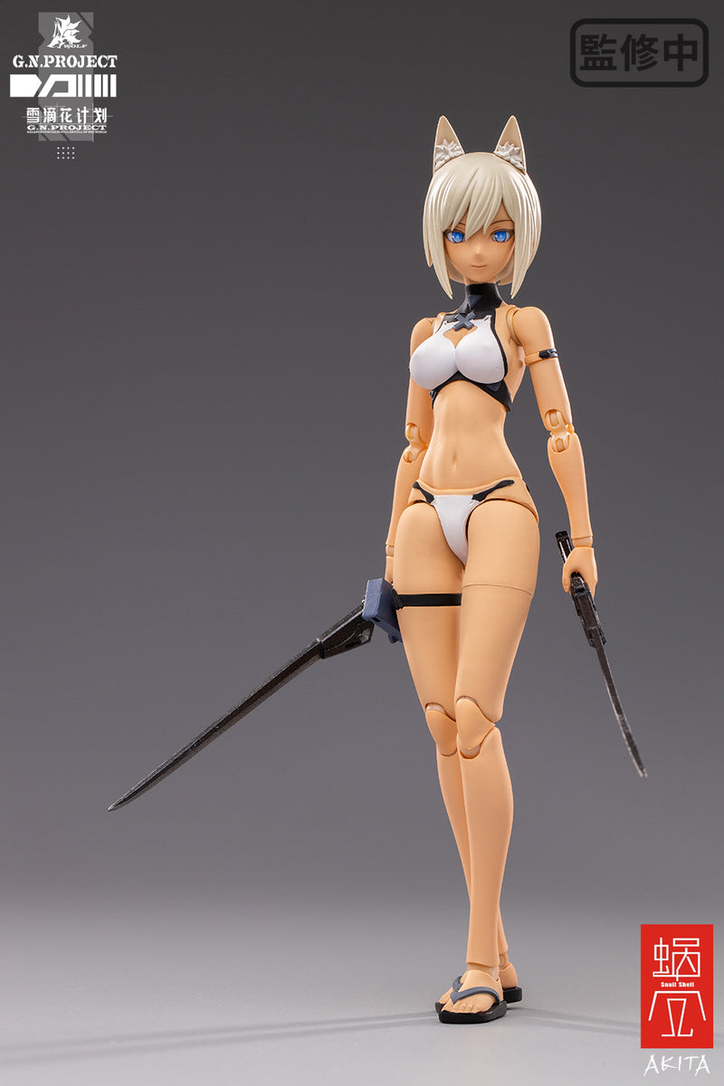 G.N.PROJECT SNAIL SHELL WOLF-001 SWIMWEAR FIGURE BODY & EQUIPMENT SET