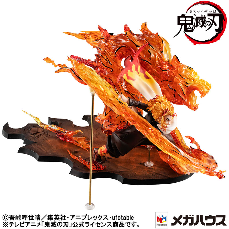 Demon slayer：Kimetsu no Yaiba  MEGAHOUSE Precious G.E.M.Series Kyojuro Rengoku  Flame Breathing Fifth Form：Flame Tiger