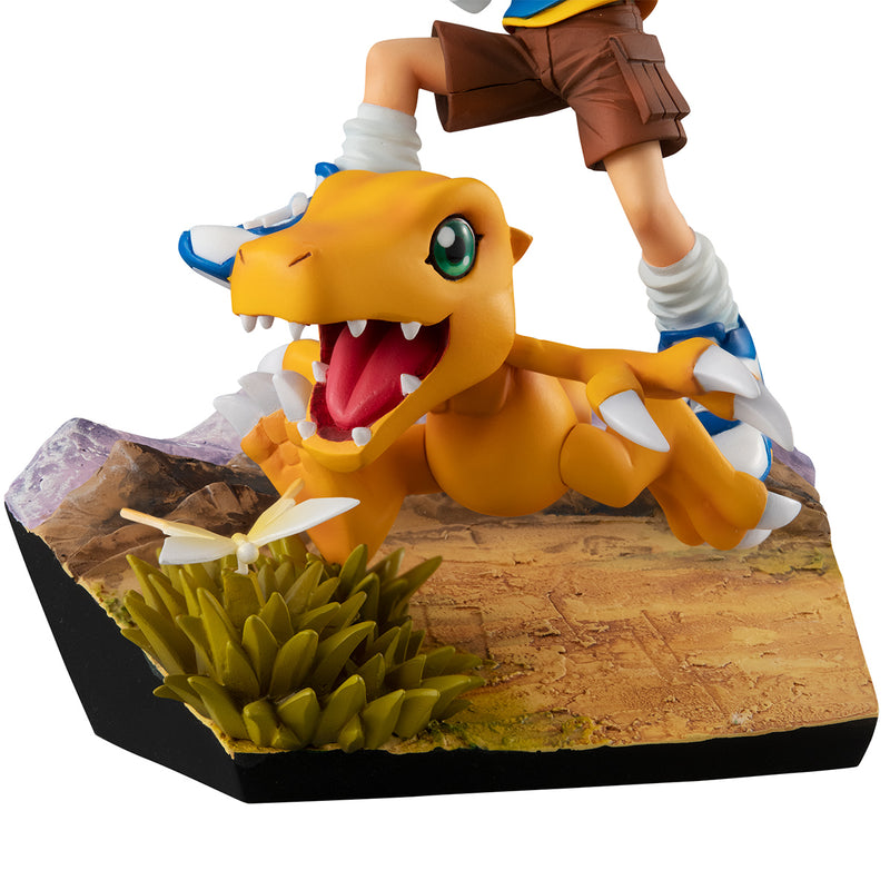 DIGIMON ADVENTURE MEGAHOUSE GEM YAGAMI TAIICHI & AGUMON Ver.20th anniversary