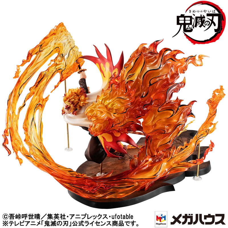 Demon slayer：Kimetsu no Yaiba  MEGAHOUSE Precious G.E.M.Series Kyojuro Rengoku  Flame Breathing Fifth Form：Flame Tiger