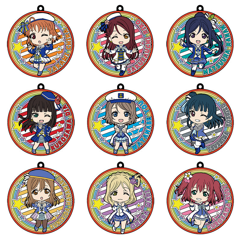 Love Live! Sunshine!! GOOD SMILE COMPANY LoveLive!Sunshine!! Nendoroid Plus Collectible Rubber Coaster Keychains: Mirai no Bokura wa Shitteru yo (1 Random Blind Box)