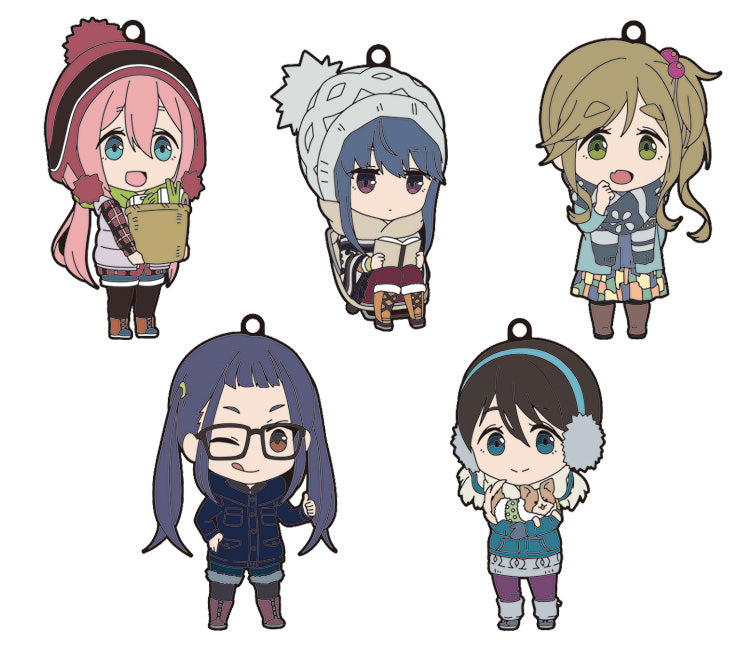 Yuru Camp Laid-Back Camp GOOD SMILE COMPANY Nendoroid Plus Collectible Rubber Keychains (1 Random Blind Box)
