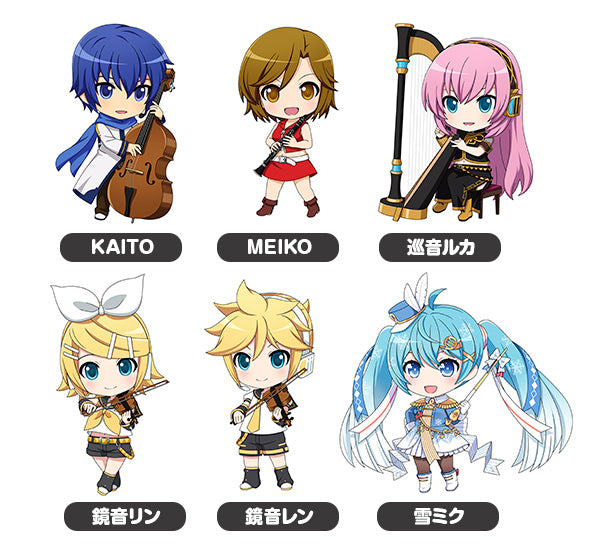 Character Vocal Series 01: Hatsune Miku Good Smile Company Nendoroid Plus Collectible Keychains: Band together 01 (Set of 6 Characters)