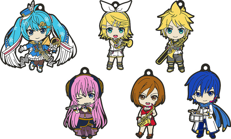Character Vocaloid Series01 Hatsune Miku Good Smile Company [Trading] Hatsune Miku Nendoroid Plus Rubber Keychain Band Together Vol.2 (Set of 6 Characters)