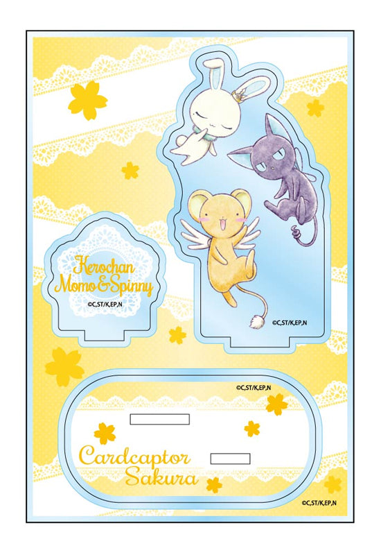 Cardcaptor Sakura: Clear Card Arc GRANUP Mini Character Acrylic Stand Jr. Kero-chan & Suppi & Momo