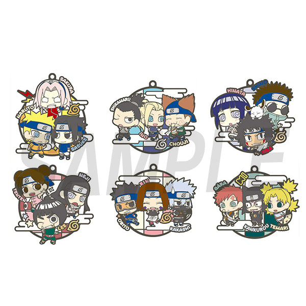 NARUTO three-man cell! MEGAHOUSE Rubber Mascot Buddycolle (repeat) (set of 6 Characters)
