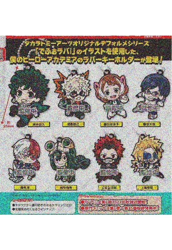 My Hero Academia Takaratomy Arts DefoRubber! Key Chain(1 Random)