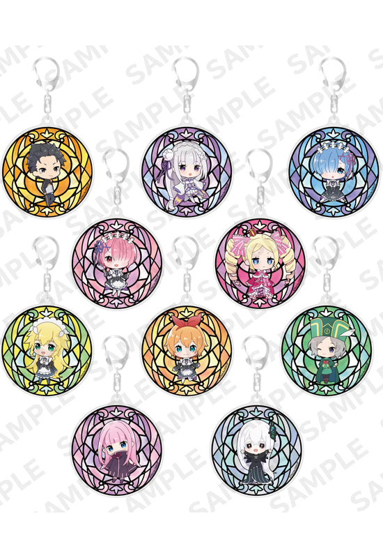 Re:Zero kara Hajimeru Isekai Seikatsu KADOKAWA Acrylic Key Chain 2nd Season Ver.(1 Random)