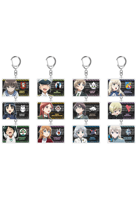 501st JOINT FIGHTER WING STRIKE WITCHES ROAD to BERLIN HOBBY STOCK Acrylic Keychain 12 Pieces Set