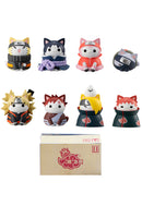 NARUTO NYARUTO! MEGAHOUSE Battle with Akatsuki  【with gift】(Set of 8 Characters)