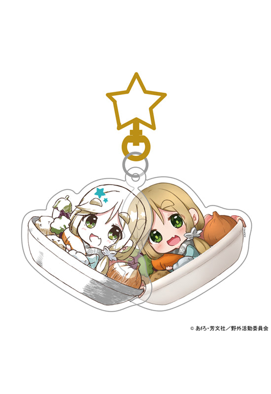 Yurucamp Realize Gugutto! AnaDigi Acrylic Key Chain Aoi