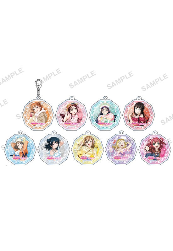 Love Live! School Idol Festival Bushiroad Creative Trading Acrylic Key Chain Aqours World Travel Ver.(1 Random)