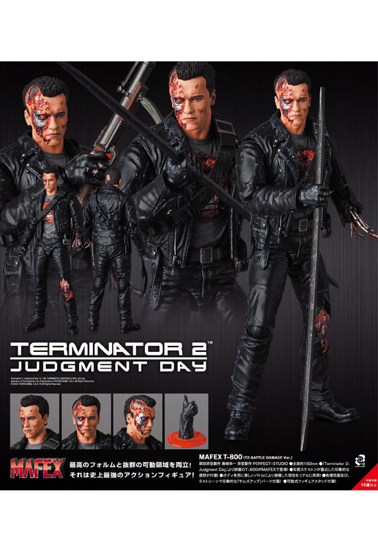 Terminator 2: Judgment Day Medicom Toy MAFEX T-800 (T2:BATTLE DAMAGE Ver.)