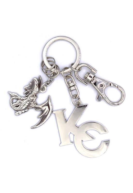 Yu-Gi-Oh! Duel Monsters Cospa Kaiba Seto KC Logo & Blue-Eyes White Dragon Accessory Key Chain