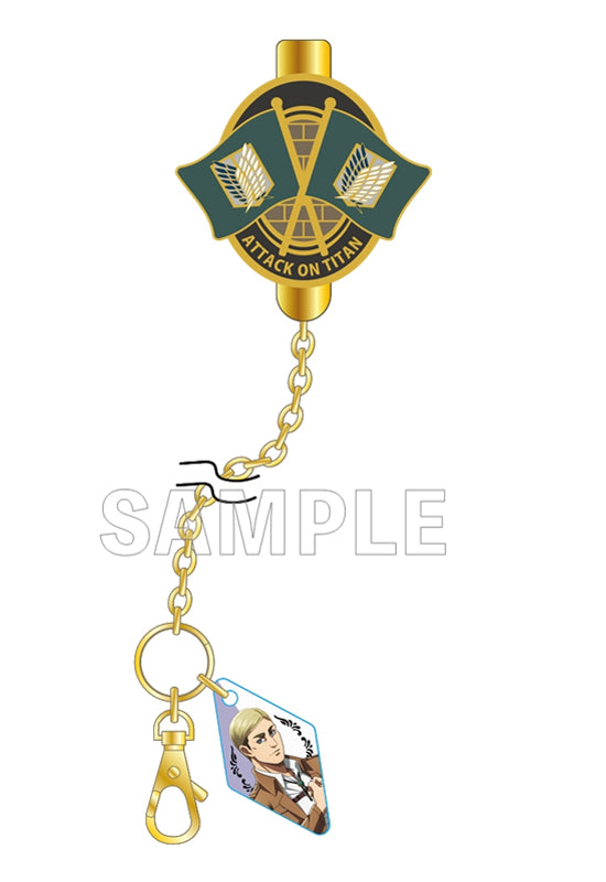 Attack on Titan Stella Notes Clip Key Chain Survey Corps Flag Ver. Erwin