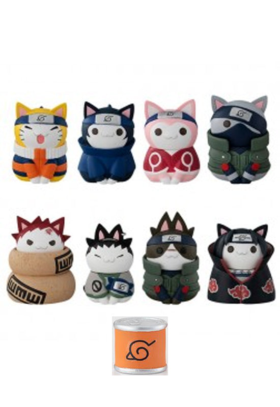 NARUTO NYARUTO! MEGAHOUSE CATS of KONOHA VILLAGE with premium can mascot (BOX SET)