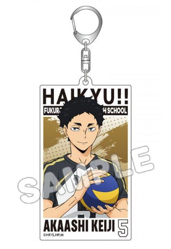 Haikyu!! TBS Glowdia Acrylic Big Tag Key Chain Akaashi Keiji