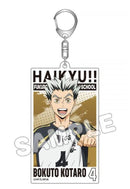 Haikyu!! TBS Glowdia Acrylic Big Tag Key Chain Bokuto Kotaro