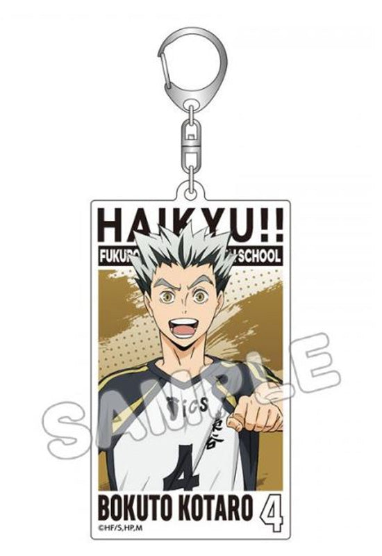 Haikyu!! TBS Glowdia Acrylic Big Tag Key Chain Bokuto Kotaro