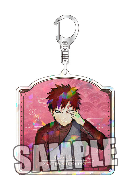 NARUTO -Shippuden- Broccoli Hologram Acrylic Key Chain Chain Gaara