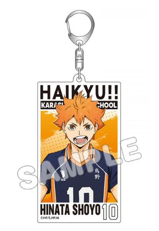 Haikyu!! TBS Glowdia Acrylic Big Tag Key Chain Hinata Shoyo