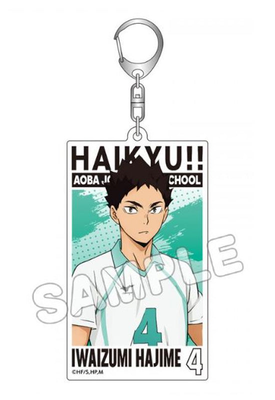 Haikyu!! TBS Glowdia Acrylic Big Tag Key Chain Iwaizumi Hajime