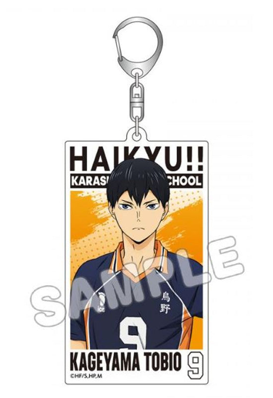 Haikyu!! TBS Glowdia Acrylic Big Tag Key Chain Kageyama Tobio