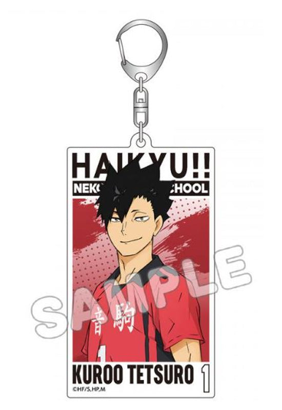 Haikyu!! TBS Glowdia Acrylic Big Tag Key Chain Kuroo Tetsuro