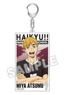 Haikyu!! TBS Glowdia Acrylic Big Tag Key Chain Miya Atsumu