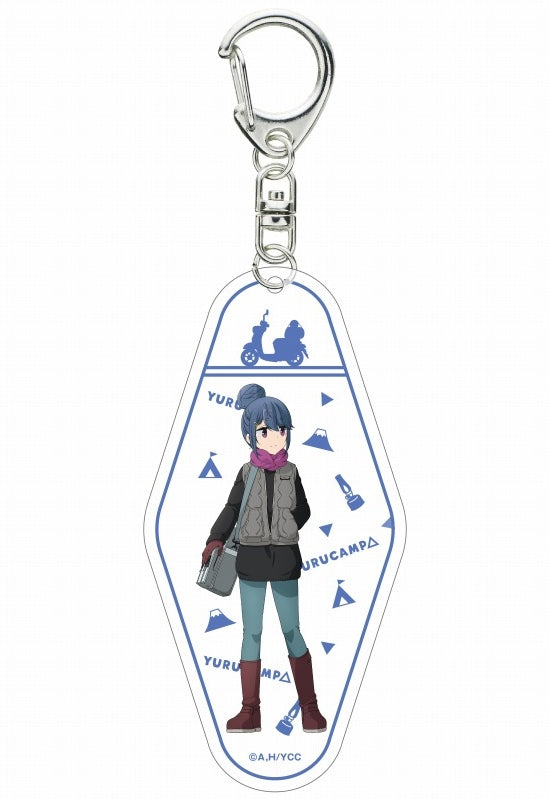 Yurucamp ACROSS Nakayoshi Camp Motel Key Chain Rin