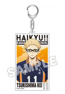 Haikyu!! TBS Glowdia Acrylic Big Tag Key Chain Tsukishima Kei