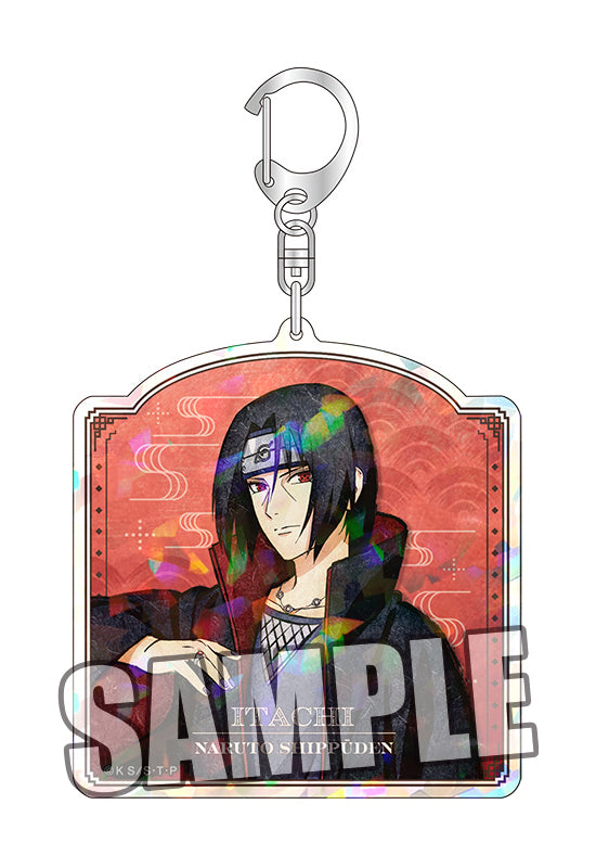 NARUTO -Shippuden- Broccoli Hologram Acrylic Key Chain Uchiha Itachi