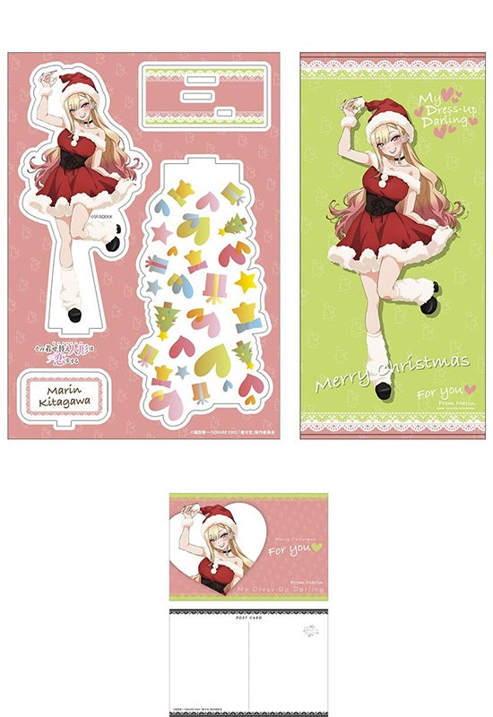 My Dress-Up Darling Movic Greeting Set Marin & Christmas (Acrylic Figure, Big Towel, Postcard)