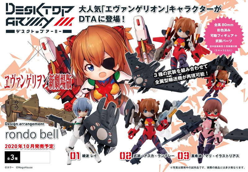 DESKTOP ARMY MEGAHOUSE EVANGELION MOVIE Ver. (1 Random Blind Box)