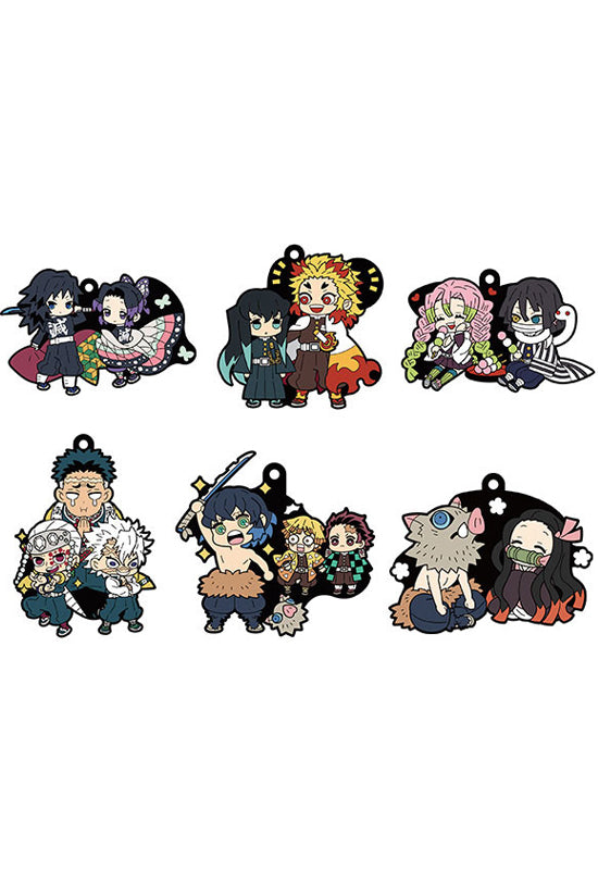 DEMON SLAYER Kimetsu no yaiba MEGAHOUSE RUBBER MASCOT BUDDYCOLLE  DEMON SLAYER Vol.2 (Set of 6 Characters)