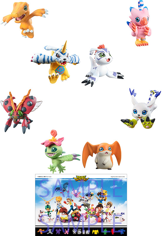 DIGIMON ADVENTURE MEGAHOUSE DIGI COLLE MIX SET of 8【with gift】