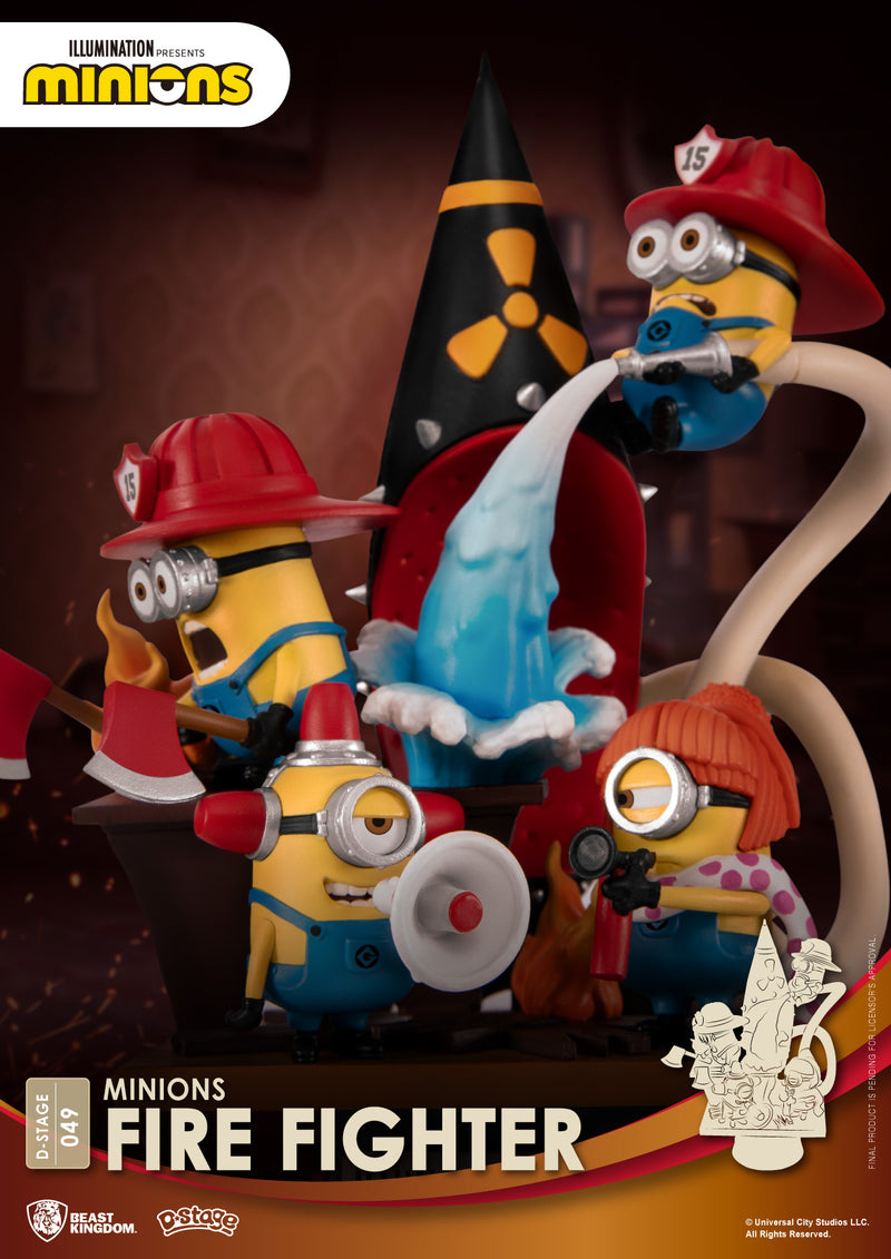 Despicable Me BEAST KINGDOM MINIONS FIRE FIGHTER DS-049