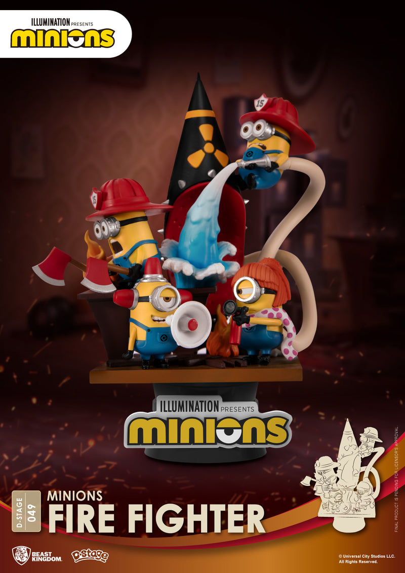 Despicable Me BEAST KINGDOM MINIONS FIRE FIGHTER DS-049