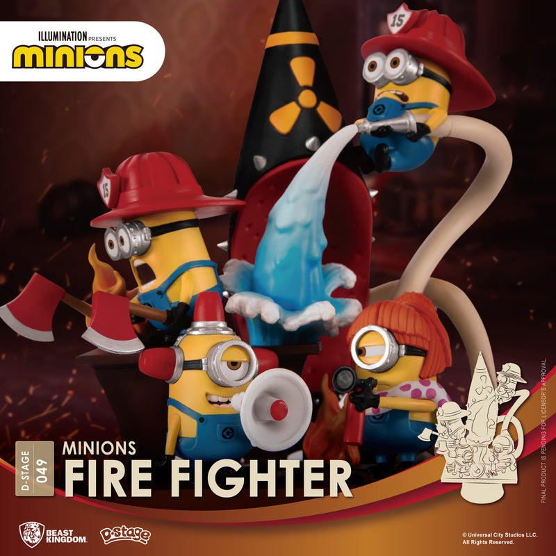 Despicable Me BEAST KINGDOM MINIONS FIRE FIGHTER DS-049