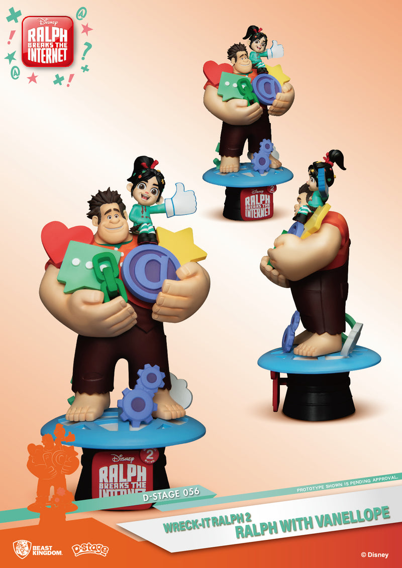 WRECK IT RALPH 2 BEAST KINGDOM RALPH WITH VANELLOPE