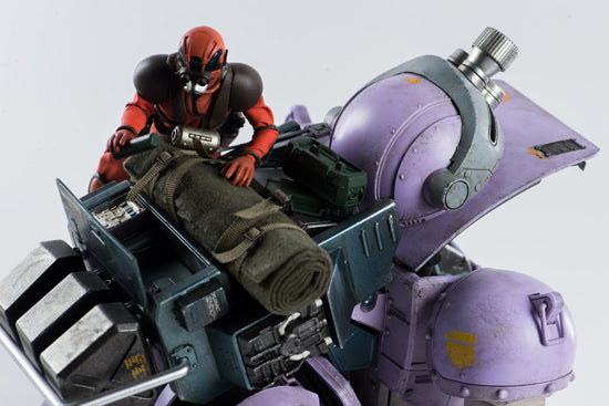 Armored Trooper Votoms 3A Scopedog <Melquiya color> & Parachute Sack