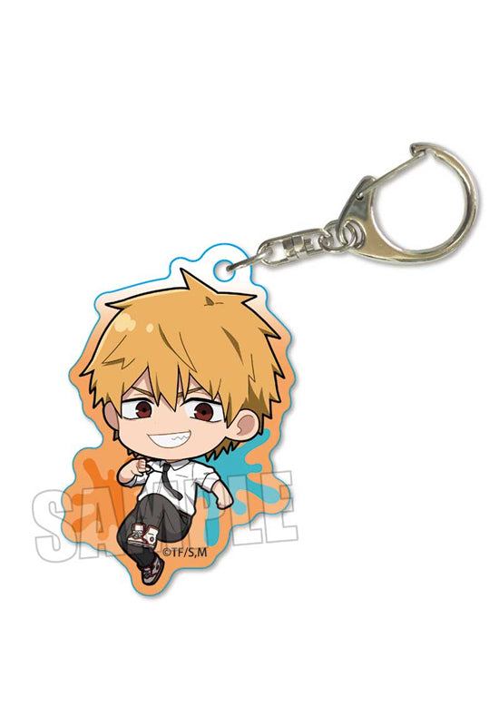 Chainsaw Man Bell House Action Series Acrylic Key Chain Denji