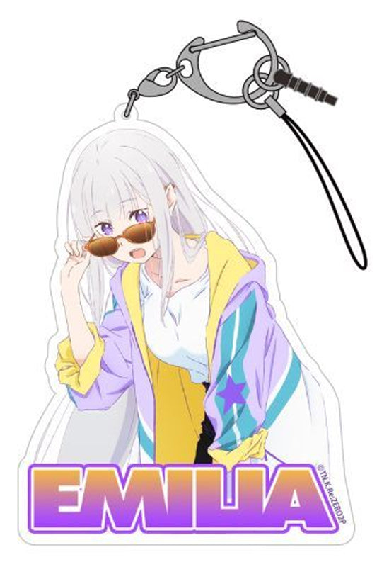 Re:Zero kara Hajimeru Isekai Seikatsu Cospa Emilia Design Acrylic Multi Key Chain