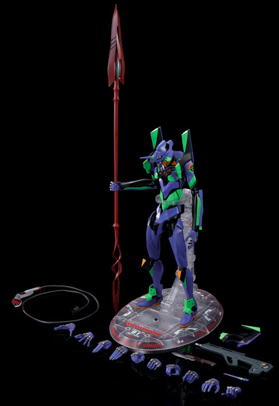 Rebuild of Evangelion Bandai DYNACTION Humanoid Decisive Weapon Artificial Human Evangelion EVA-01 + Cassius Spear (Renewal Color Edition)