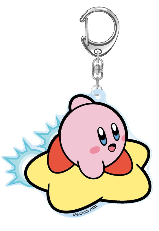 Kirby's Dream Land Twinkle 30th Glitter Key Chain F Air Ride Machine